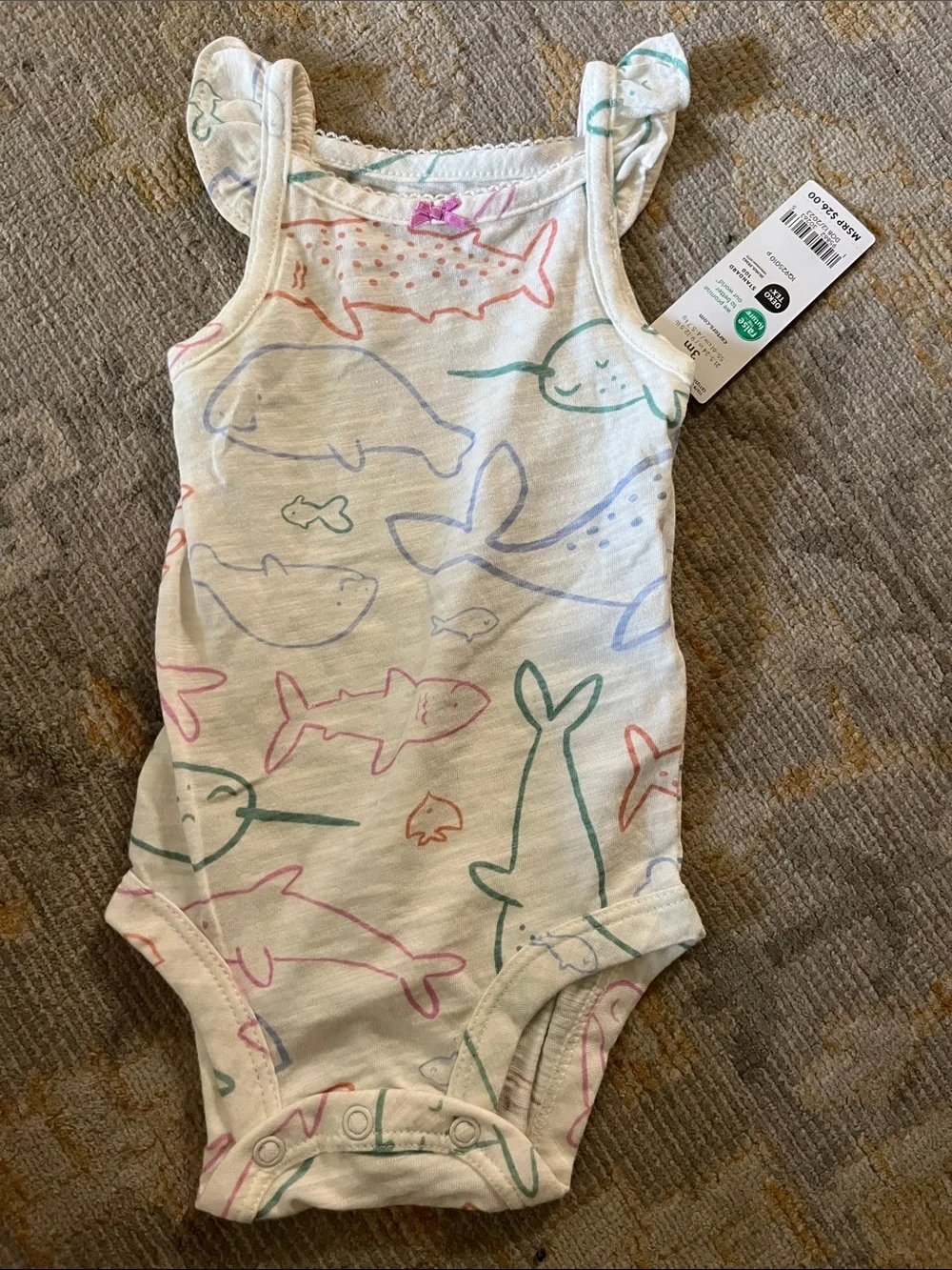 Carter’s Tank Onesie Ocean Critters - 3m